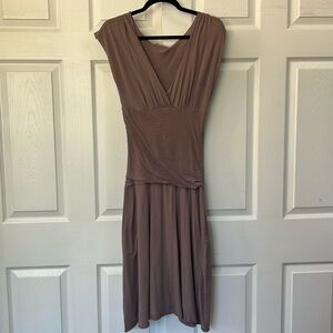 Velvet Sleeveless Brown Dress Size Medium